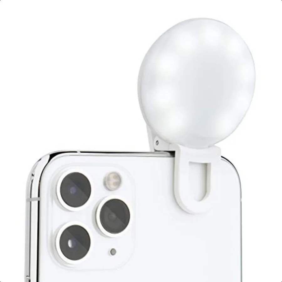 

Selfie Mini Rechargeable Selfie Ring Light for Mobile Phone or Laptop 3 Adjustable Modes Bright LEDs Perfect for Tiktok Iuencer