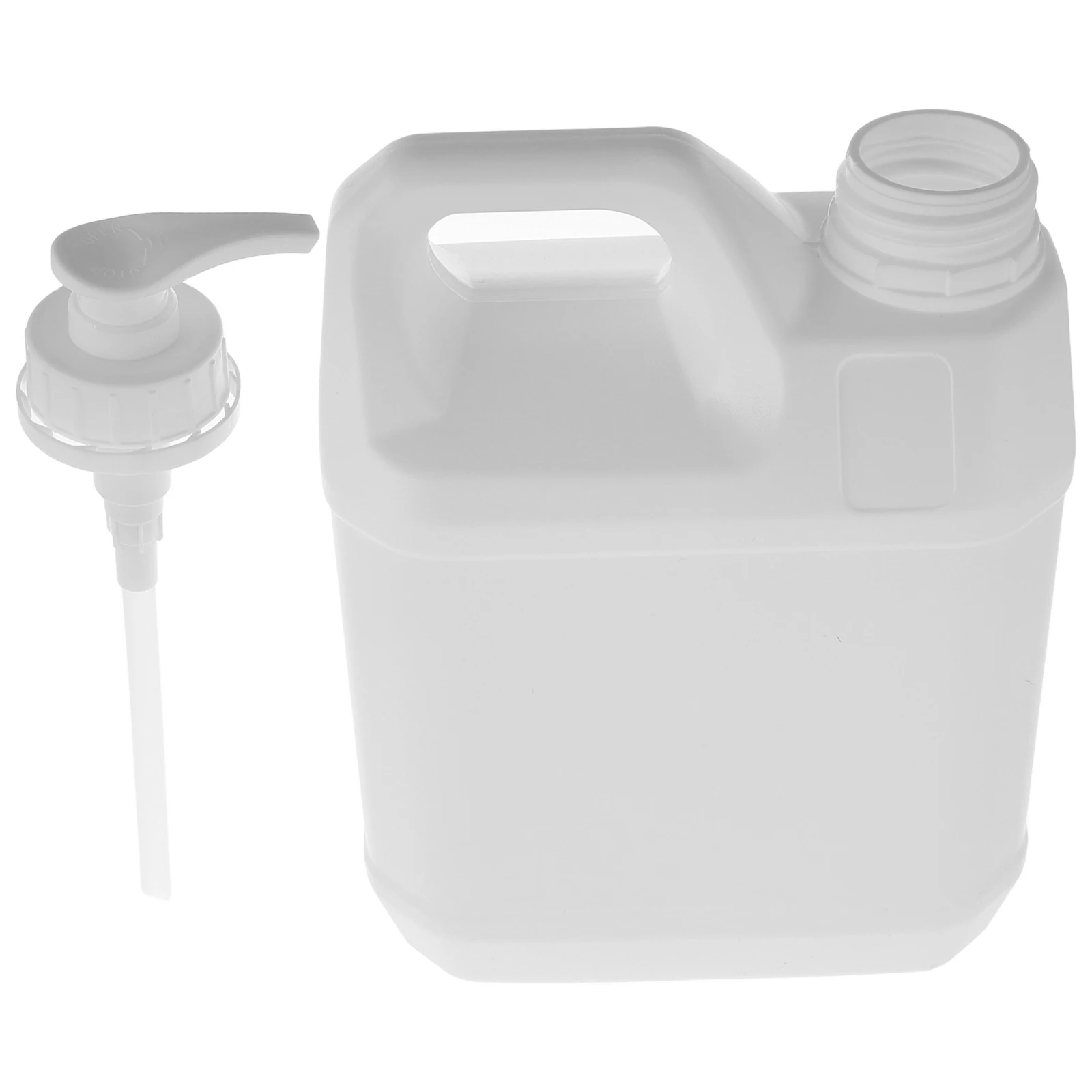 

Shampoo Filling Bucket Large Capacity Plastic Cleaning Jug Handle Pump Shower Gel Refillable Container Easy Clean Durable