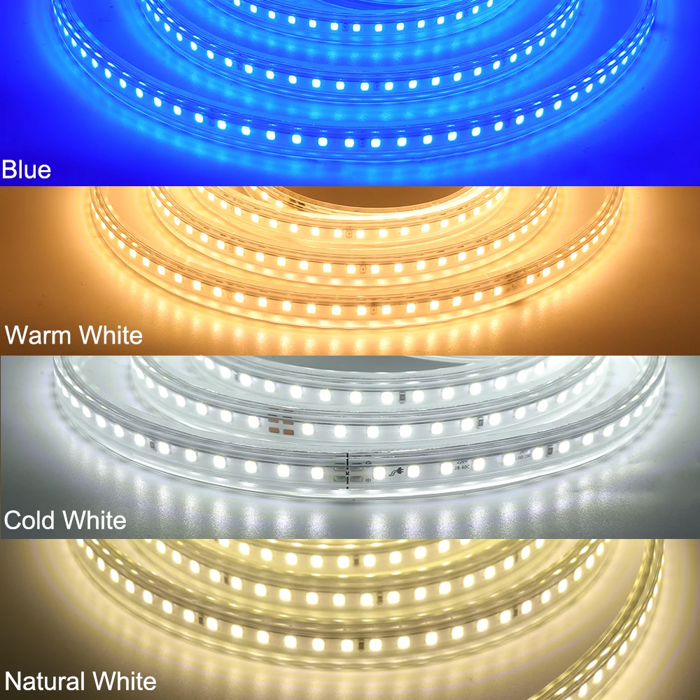 1M-20M Tuya WiFi Dimmable LED Strip Light 110V 220V Waterproof 2835 120LEDs/m Flexible LED Tape Light with 23Key Remote Control