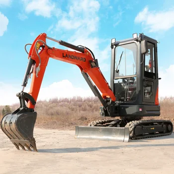 Pelle PANDWARD 2,5 tonnes EPA Yanmar moteur pelle ferme petite pelle de tranchée 1 tonne 2 tonnes prix de la machine mini pelle personnaliser