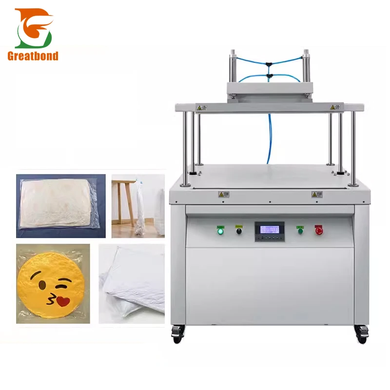 عملية سهلة 600YS التجارية التلقائي الضغط السريع وآلة ختم فراغ الضغط 0.8Kw للقطن المبطن