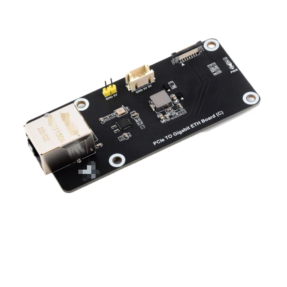 1pcs PCIe To Gigabit Ethernet Adapter Board for Raspberry Pi 5 1000Mbps LAN Expansion with Mounting Plate