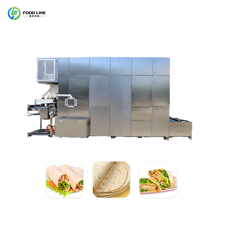 معدات التورتيلا القابلة للإزالة والغسل آلة التورتيلا التسخين السريع خط إنتاج التورتيلا على نطاق واسع