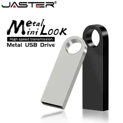 JASTER Mini Metal USB Flash Drive 64GB High Speed Pen Drive 32GB Creative Business Gifts Memory Stick Black Pendrive 16GB Silver