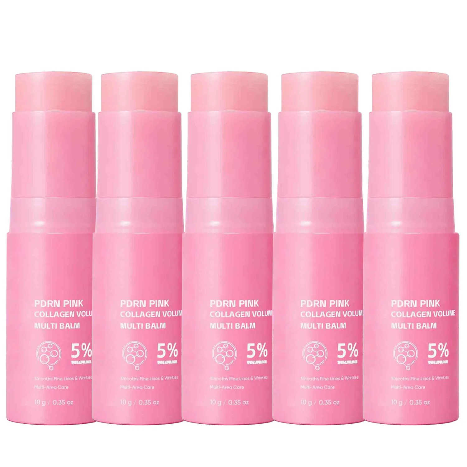 PDRN Pink Collagen Multi Balm Stick NAD+Serum+Moisturizer Gezichtscrème Huidverbeteraar Collageen Anti-rimpel Gezichts- en Lichaamsverzorging Hydraterend Verstevigend