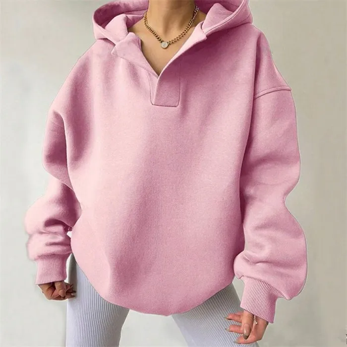 

Модная женская толстовка-худи в уличном стиле, с длинным рукавом, свободного кроя, цветная, от китайского бренда, зимний топ