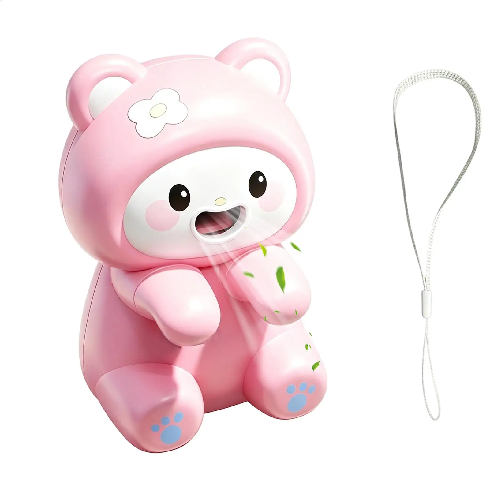 Small Fan For Cooling Food Quiet USB Rechargeable Animal Shape Personal Soup Cooler Fan For Soups Stews Coffees Teas Baked Goods