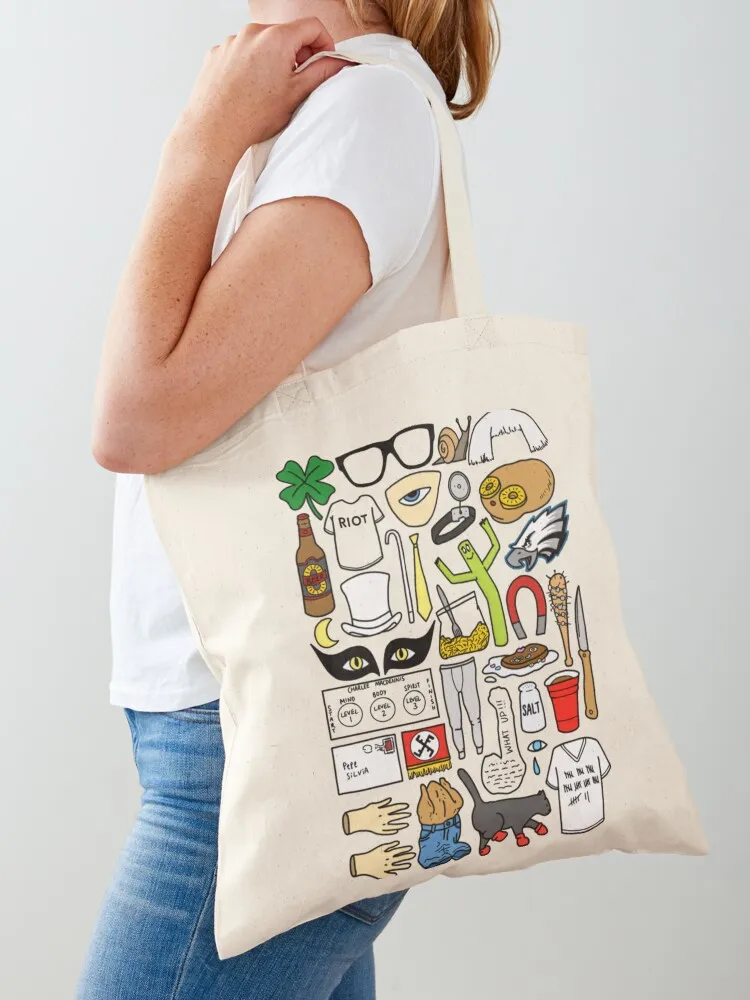 

it_s always sunny cartoon art Baseball  Sleeve Tote Bag women bag shopper bag woman large size bags personalized tote