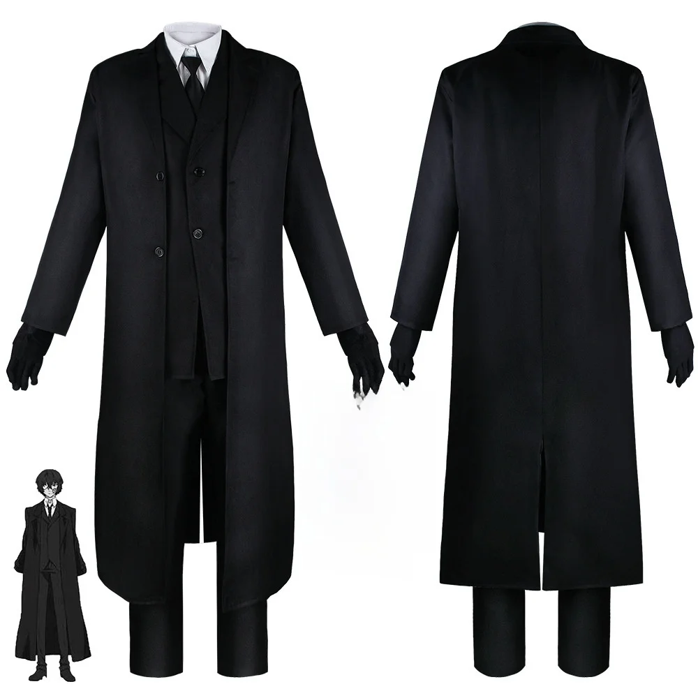 

Харуки Дазай Косплей Сценический Костюм Набор Хэллоуин Аниме Костюм Носить Фестиваль Пар Виступ Китайская Традиционная Одежда