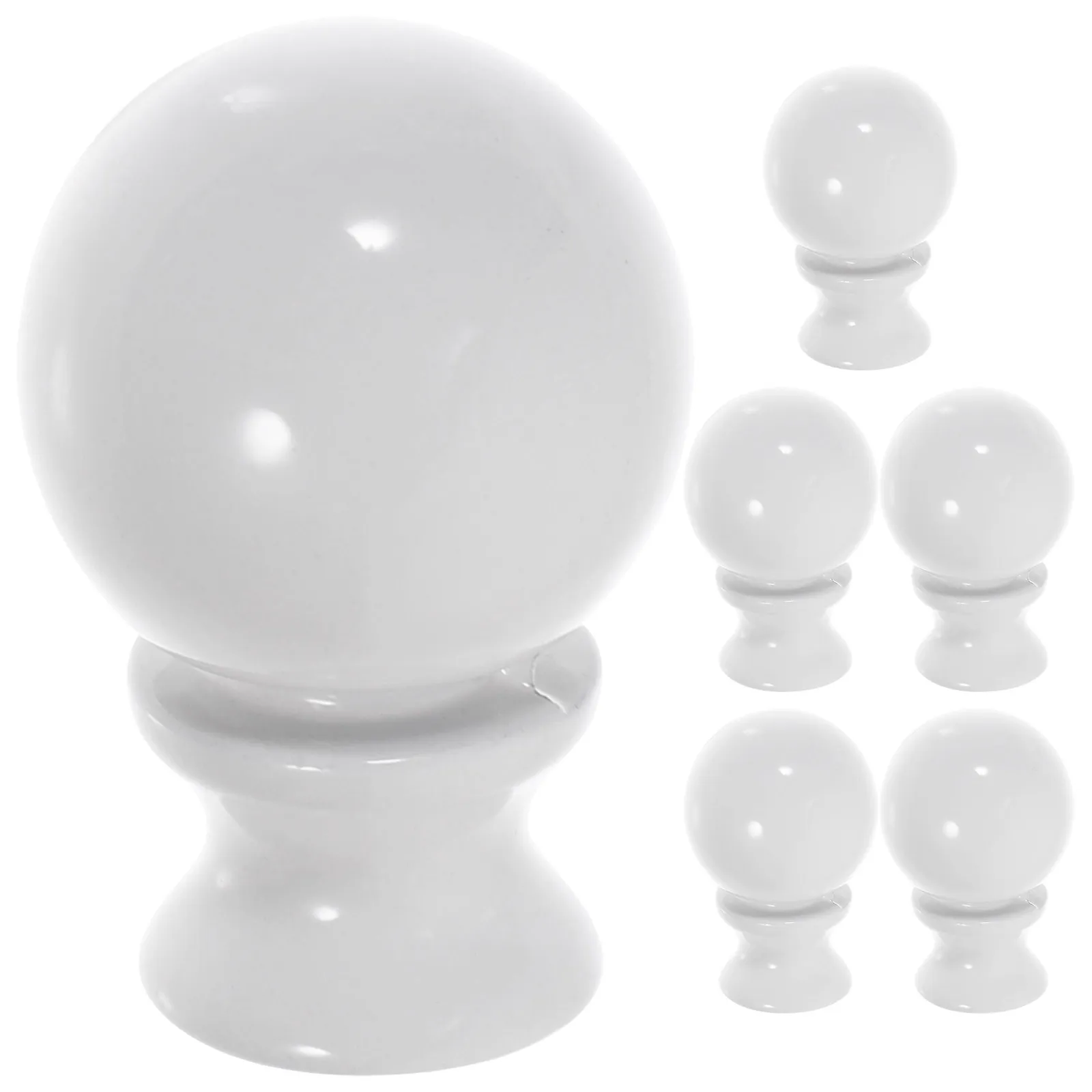 

Набор из 6 декоративных наконечников для ламп из цинкового сплава премиум-класса, цельные, для настольных и напольных светильников, держатели для абажуров, наконечники-арфы с резьбой