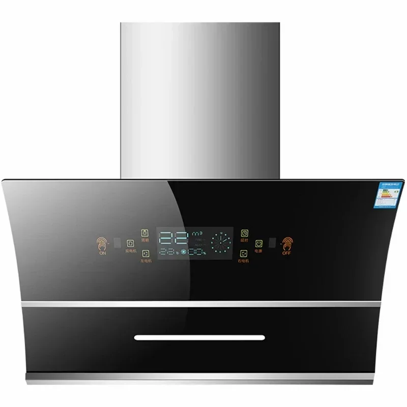 750mm Range Hood for Kitchen Extractor  Side Suction Built-in  Automatic Cleaning Exhaust Hood hotte aspirante cuisine