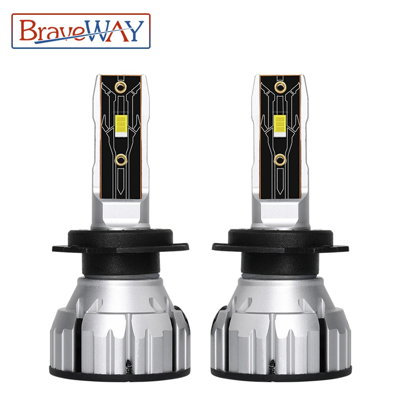 BraveWay [NEW] LED Bulbs H1 H4 H7 H8 H11 HB3 HB4 9005 9006 LED Headlight for Car Light Bulbs Ice Lamp Fog lights 6000K 12V 100W