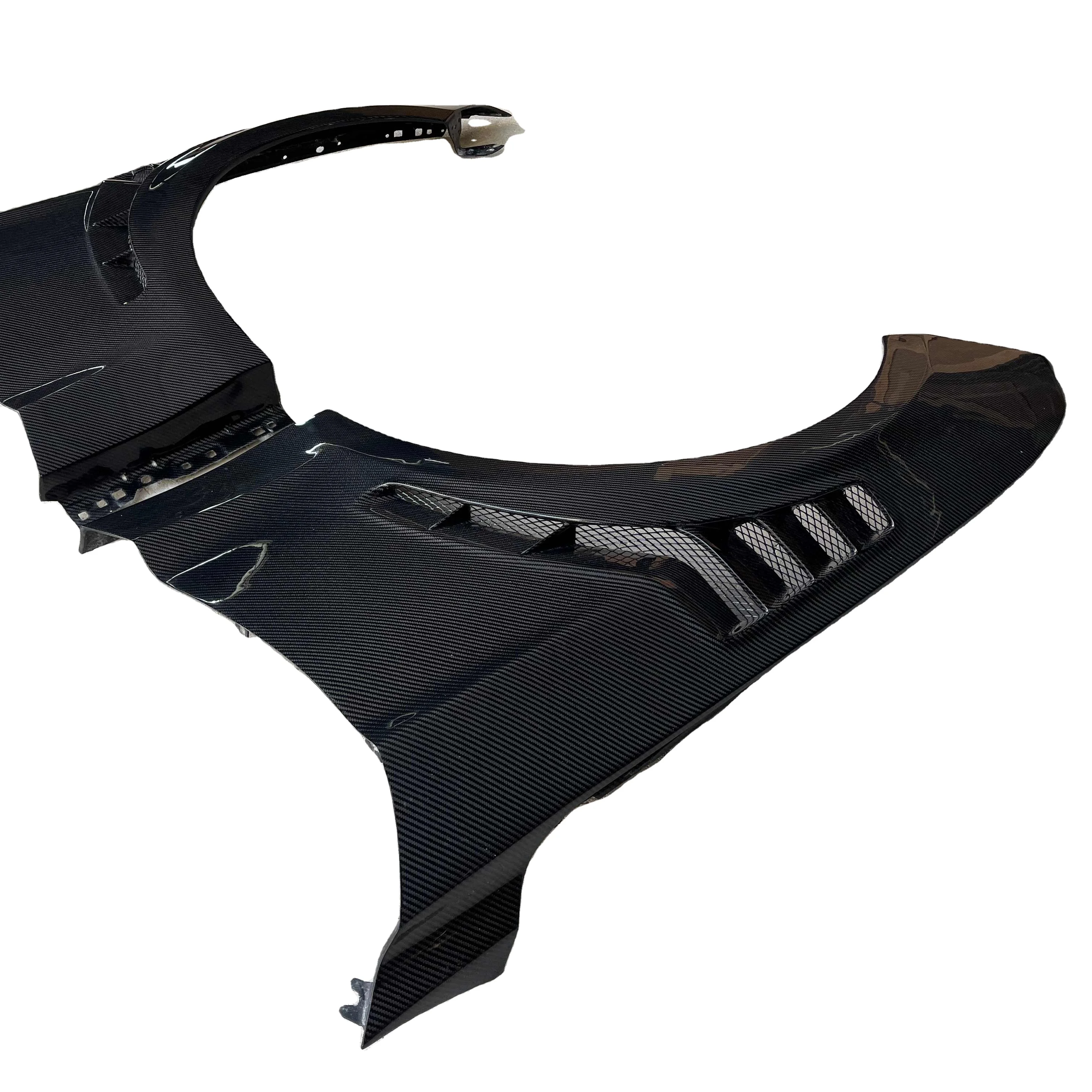 Carbon Fiber Side Fenders for Ford Mustang 2018-2023 AC Style Real Carbon Fiber Side Fender Regular Style .