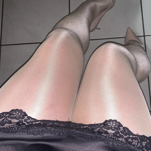 Medias pantimedias brillantes sexis para mujer, medias ultrafinas transparentes de alta elasticidad con purpurina brillante, medias ajustadas hasta el muslo