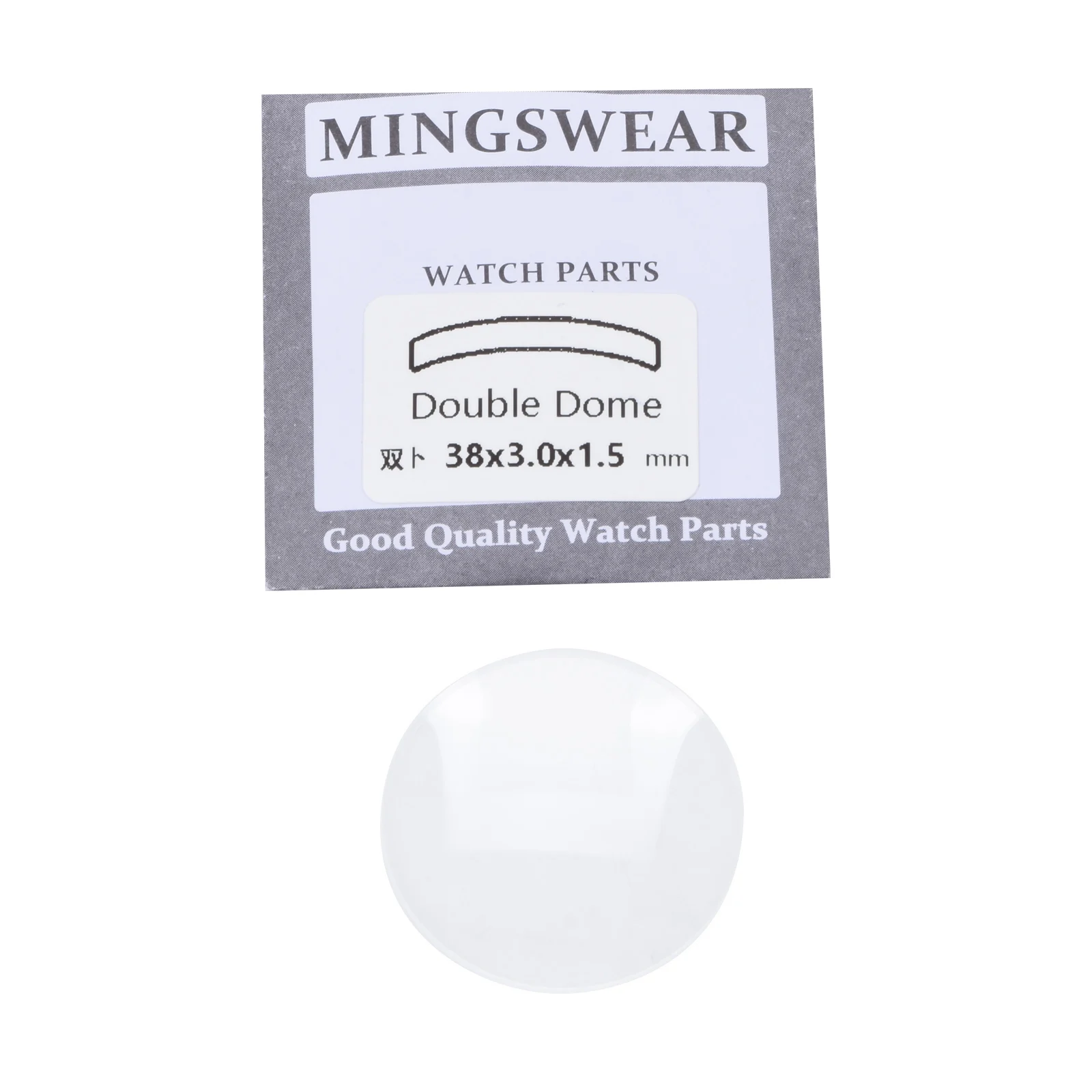 

1.5mm Thick Double Domed Mineral Watch Crystal 30mm-38mm Diameter Concave Glass Watch Glass Replacement Accessories