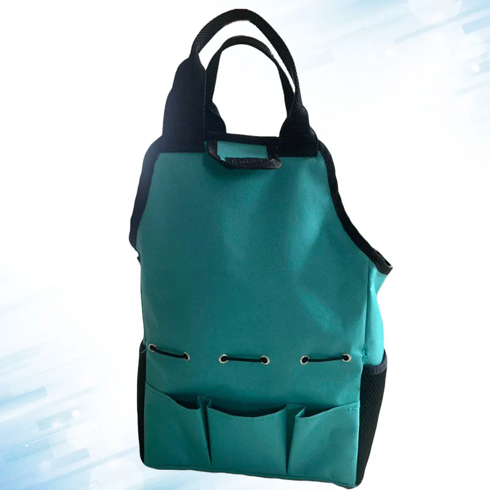 

Gardening Tool Bag Large Capacity Waterproof Oxford Cloth Pouch with Multiple Compartments Storage for Electric and Hand Tools