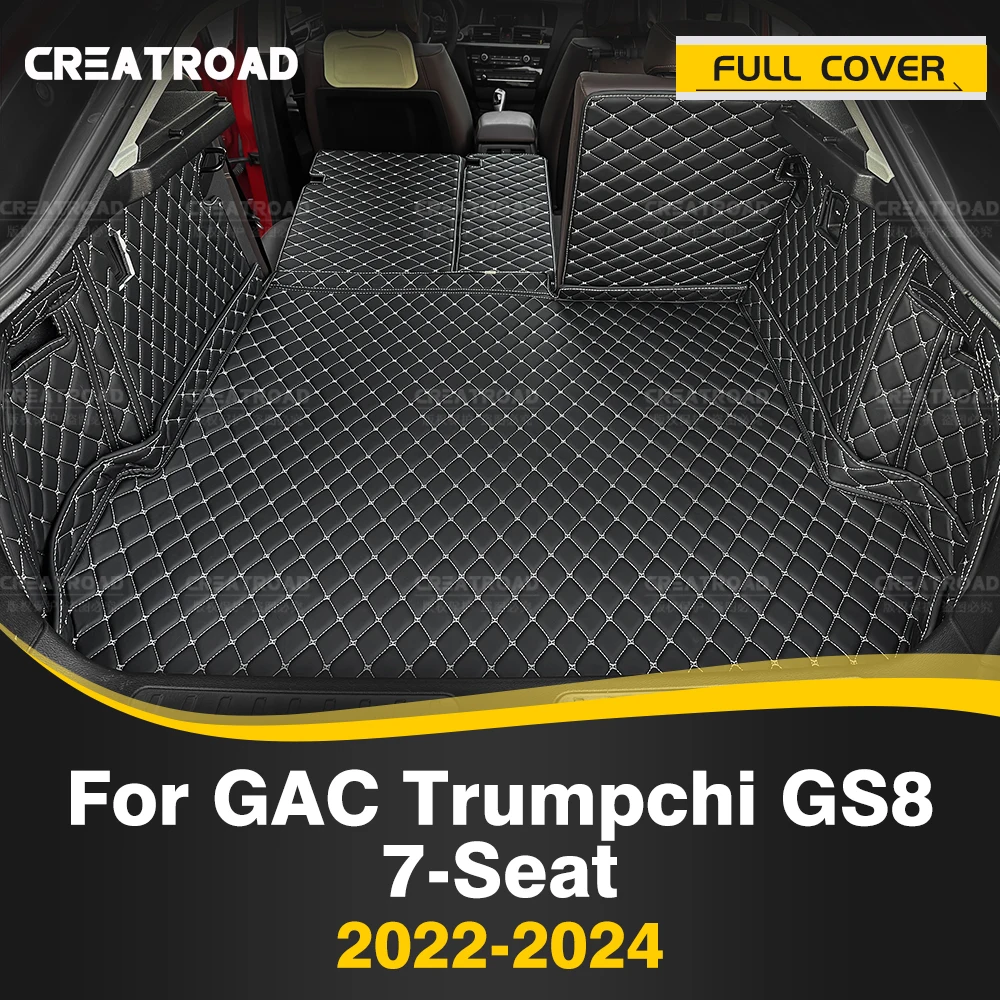 

Auto Full Coverage Trunk Mat For GAC Trumpchi GS8 7-Seat 2022-2024 23 Car Boot Cover Pad Cargo Interior Protector Accessories