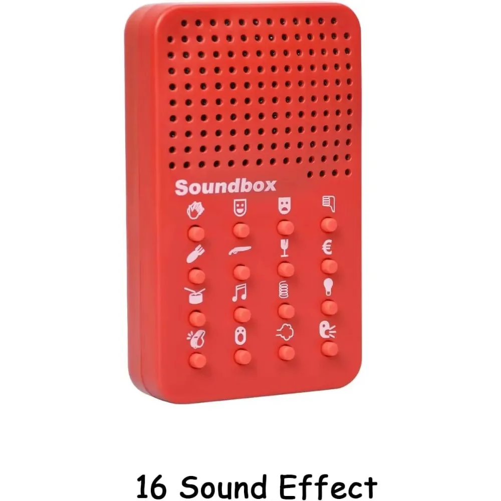 Speaker with 16 Sound Effects, Electronic Speaker, Prank Gifts for Kids and Adults, Prank Fart Noise Fun Red Game Machine