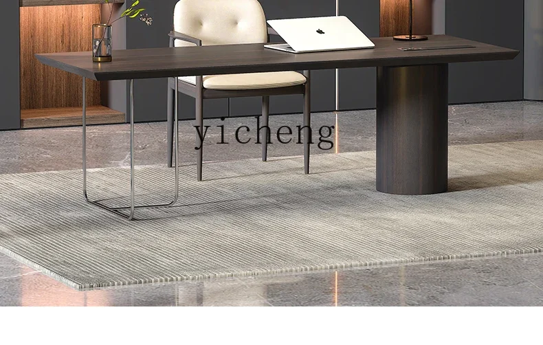 D24 Minimalist Study Desk Boss Office Long Table Simple Modern Home Living Room Writing Desk Computer Table
