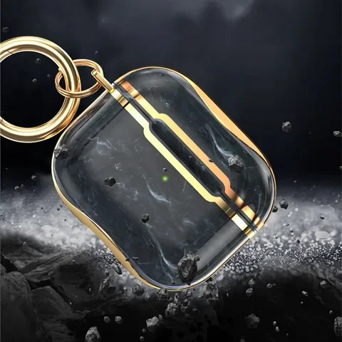 

Earphone Case for Airpods 3 Protective Cover Third Generation Electroplated Marble Shell for Airpods Earphone Cover New Fashion