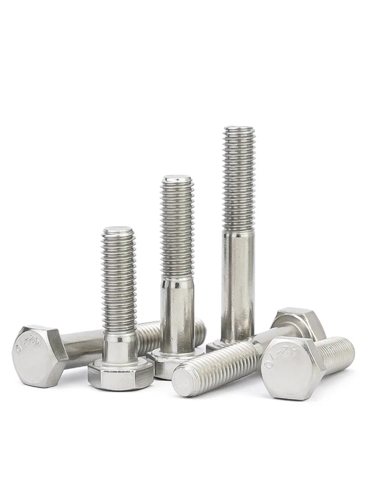 1–5 Stück M6 M8 M10 M12 Teilweise halbes Gewinde Außensechskant Sechskantschraube 304 A2-70 Edelstahl Teilgewinde L = 30–200 mm