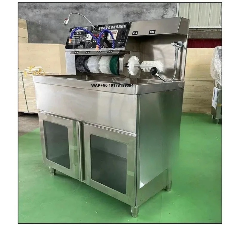 Upgrade Version Commercial Shoe Washer and Dryer Energy-Saving Semi-Automatic with Live Display for Shoemaking Machines