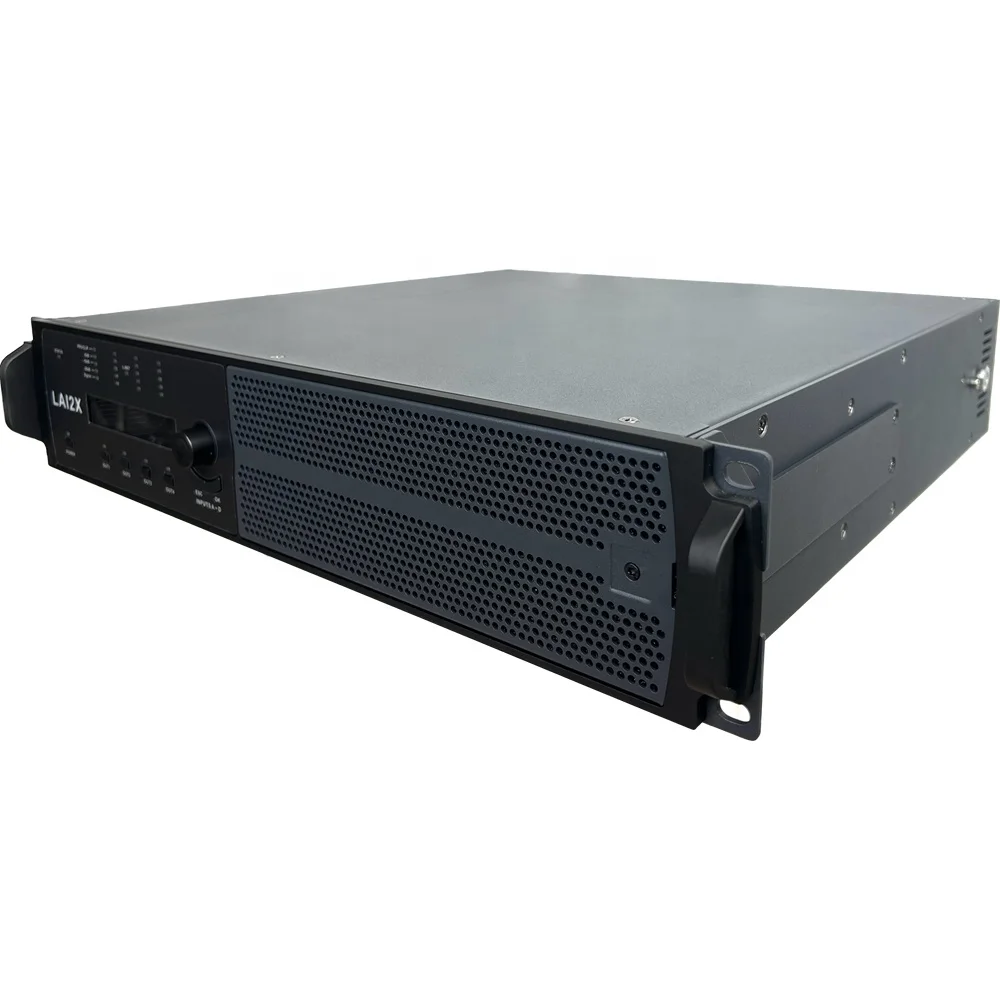 

2026 SELL Factory High Quality LA12X MAX Class D Amplifier Subwoofer Power Amplifier with DSP Germany ALLDSP MAX