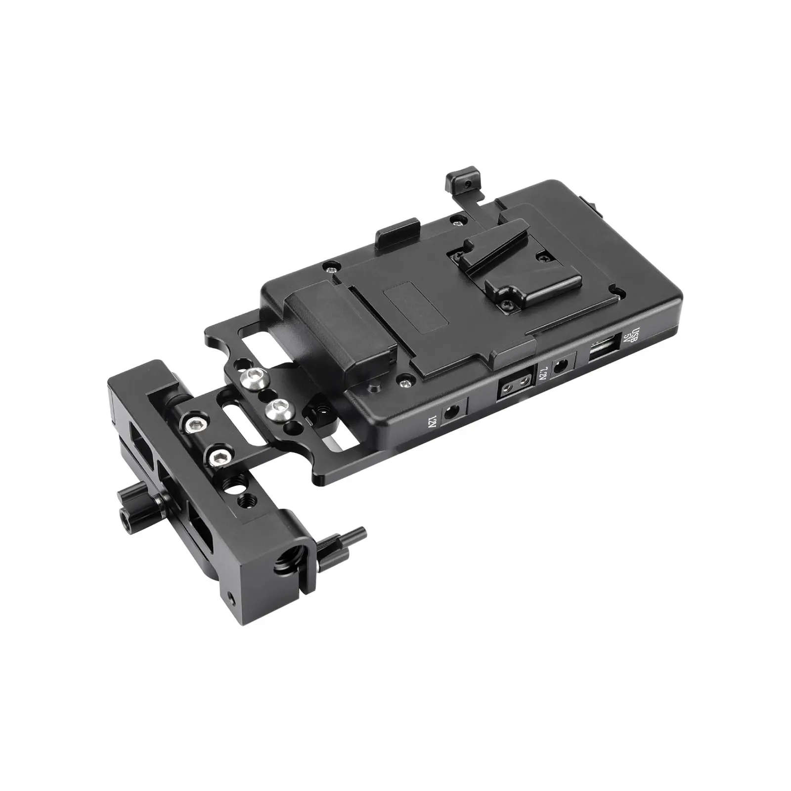 

SZRIG Battery Backboard Cheese Plate With Adjustable 15mm Dual Rod Clamp For V battery Plate Mounting