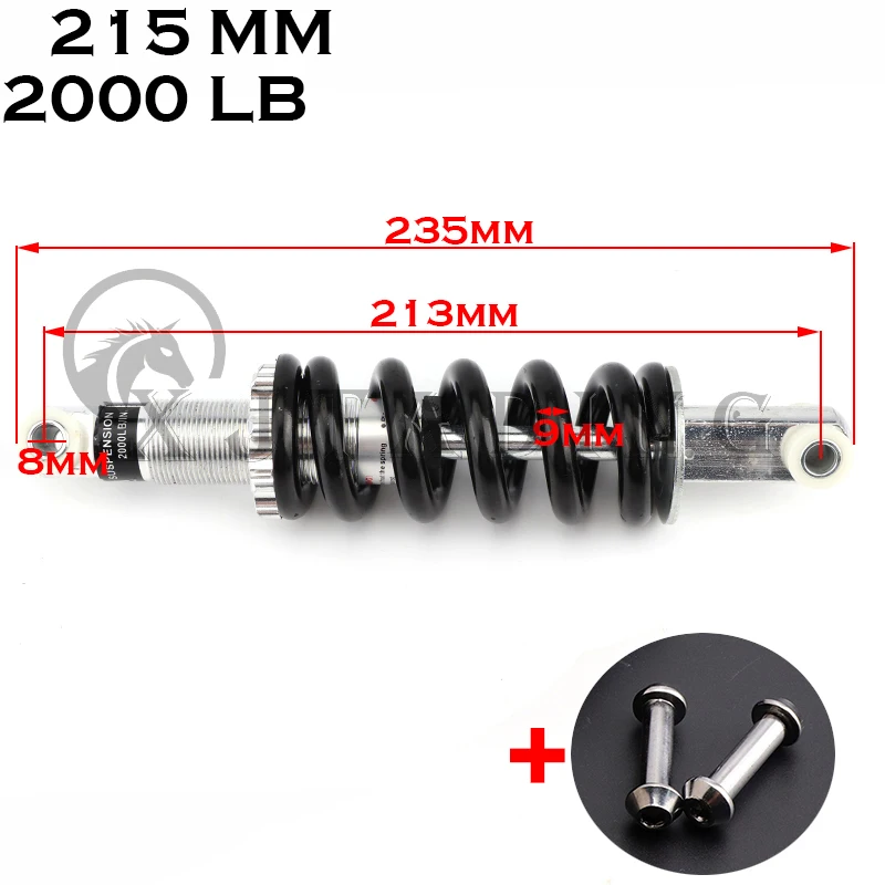 NONE 90/100/115/125/150/170/180/190/200/215MM Hinterradaufhängung Schock für 47cc49CC Super Minimoto ATV Elektroroller Mini Pocket Bike 9