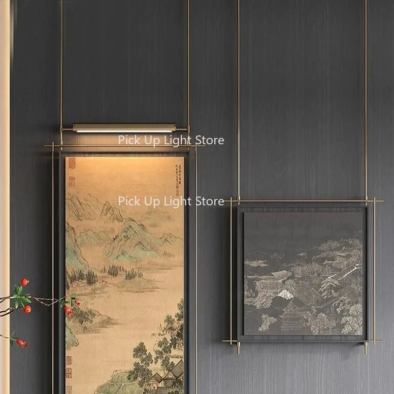 

Chinese Retro Entrance Decorative Painting, High-end Wall Lamp Painting, Corridor Aisle Hanging Painting, Facing The Wall