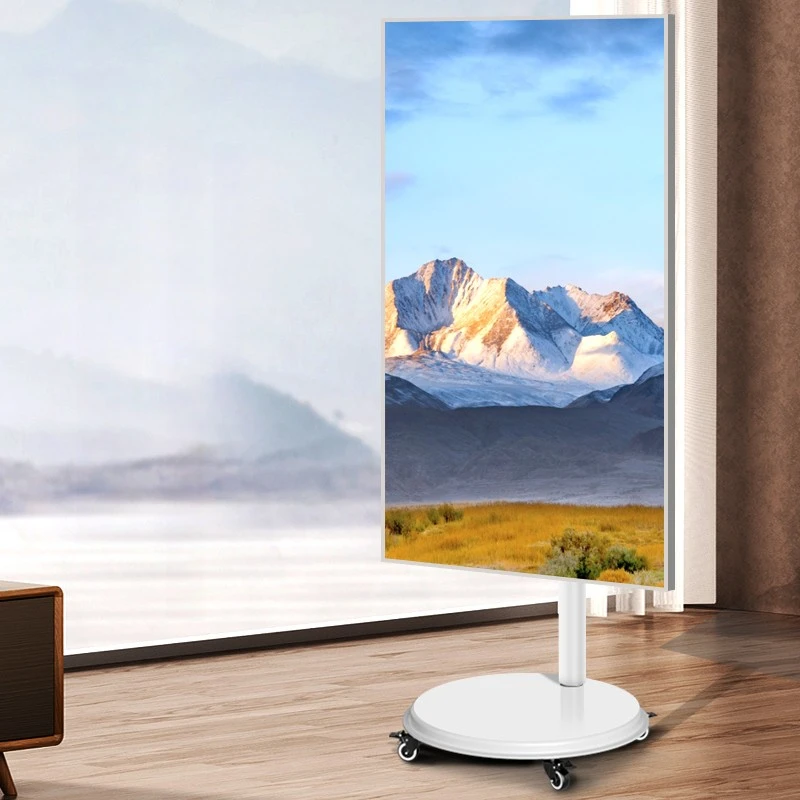 

‌ Подставка для организации монитора с сенсорным экраном. Мобильная презентационная станция. Регулируемый кронштейн на колесиках с концентратором USB-C. Поверхность доски.