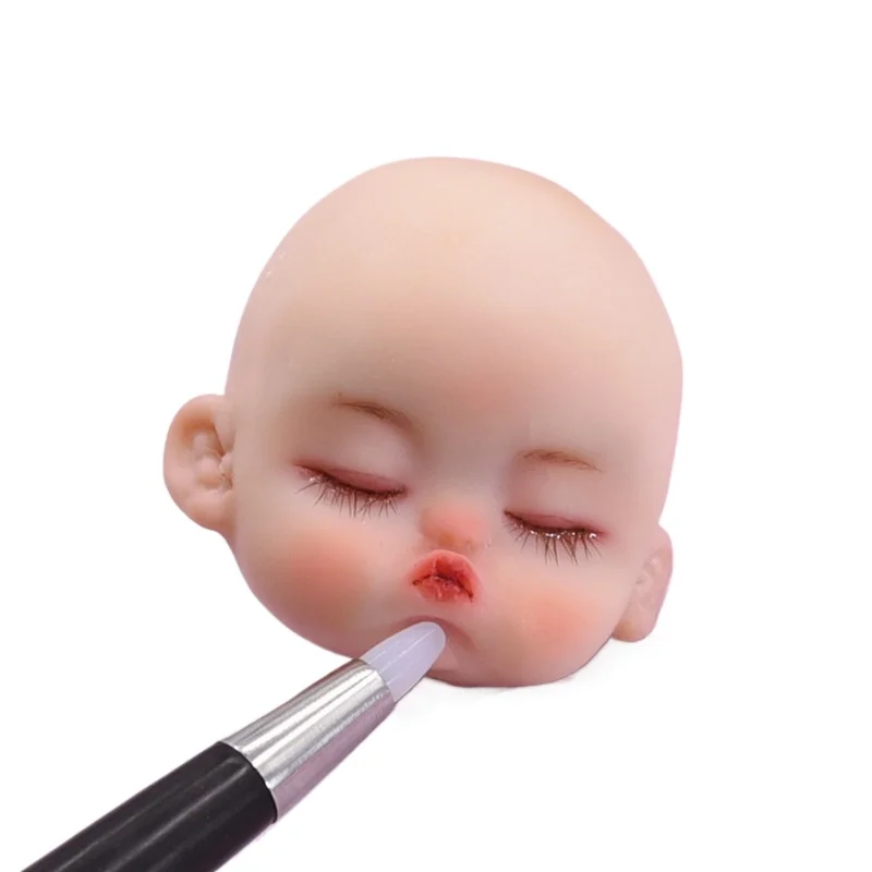 Double-head Smear Pen Rosewood Soft-head Pen Soft Pottery Clay Ob11 Baby Head DIY Fingerprint Removal and Wrinkle Clay Tool