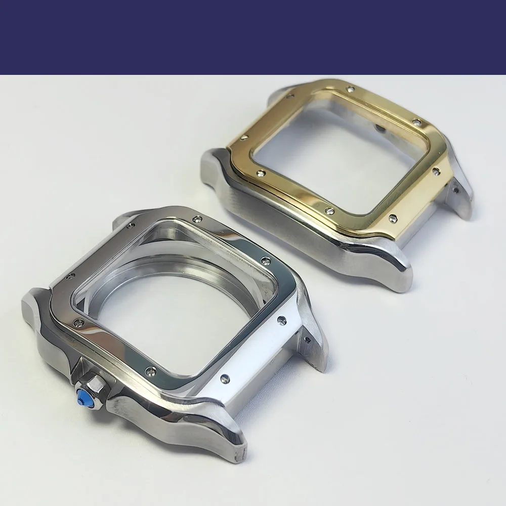 38 مللي متر مربع حالة 316L حاوية من الفولاذ المقاوم للصدأ ل NH34 NH35 ساعة يد تعمل بالحركة الأوتوماتيكية إصلاح وتعديل أجزاء