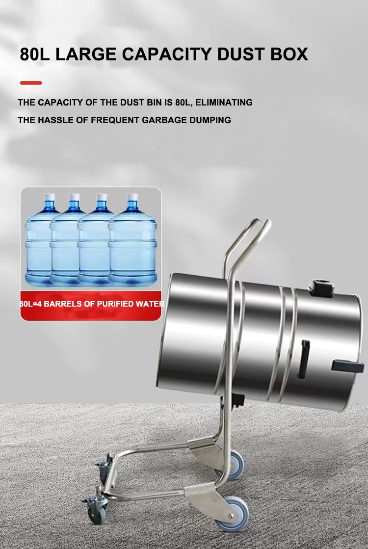 

CleanHorse A2 Professional Industrial Wet & Dry Vacuum Cleaner Electric 220v New Condition Mobile Industrial Cleaner