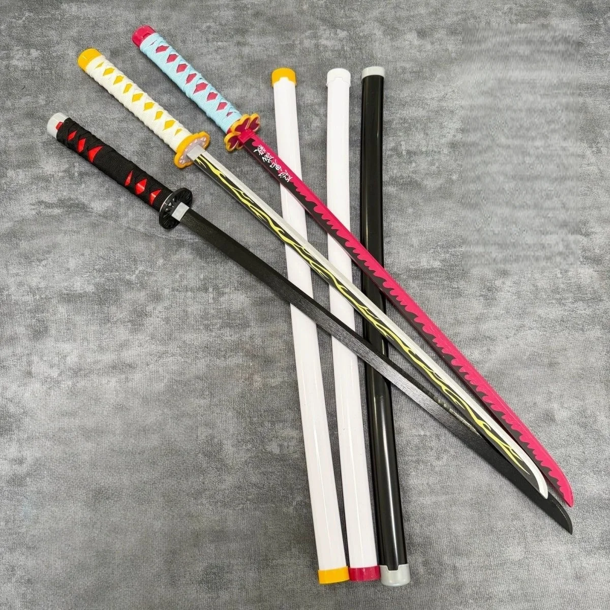 40 بوصة الخيزران كاتانا أنيمي تأثيري حلي الدعامة كبيرة آمنة النينجا شفرة سكين الحجم الحقيقي اليابانية الأصلي سيف ساموراي لعبة هدية