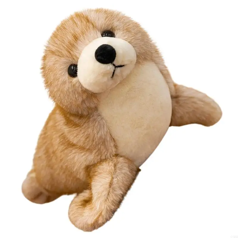 CORB Simulation Seal Stuffed Animal Toy Throw Pillow Comforting Plush Doll For Gift Bedroom Sofa and Car Decoration
