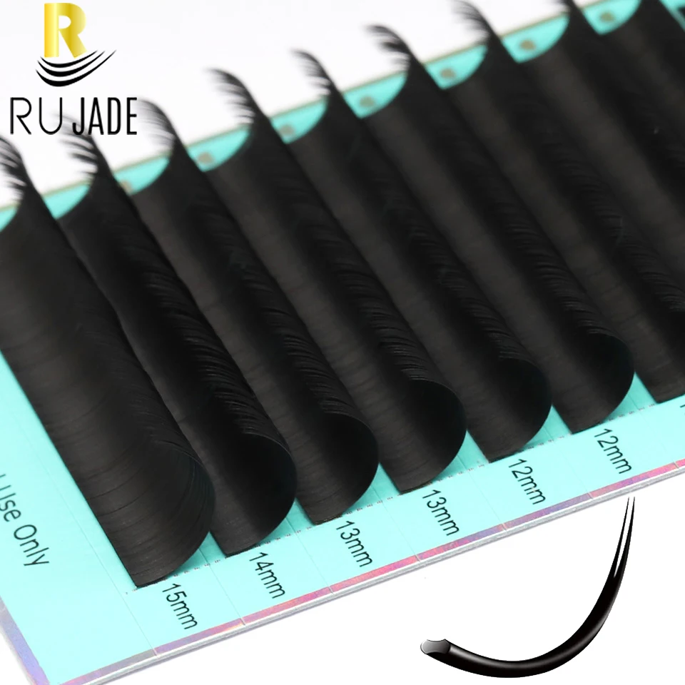 

Rujade Flat Individual lash Extension 0.15 0.20 Split Tips Super Softer Eyelash Ellipse Flat Classic False Eyelashes Supplies