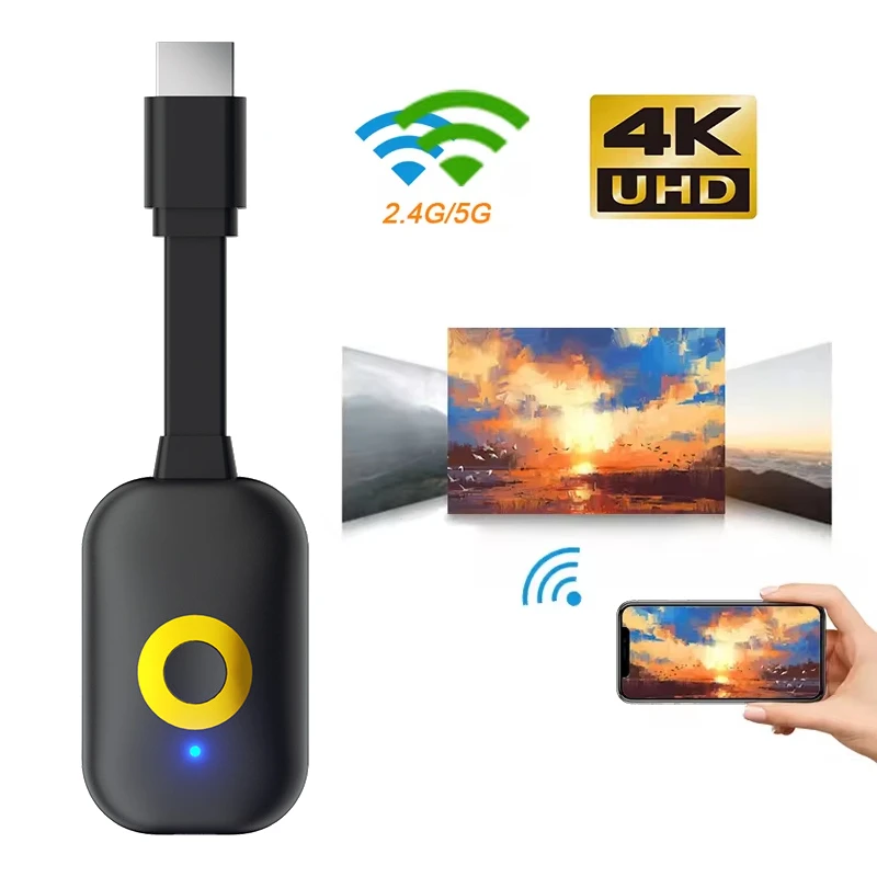 

4K TV Stick 2.4G 5G For MiraScreen Display Phone Projector WiFi HDMI TV Dongle Receiver For TV Android iOS Mirror Screen