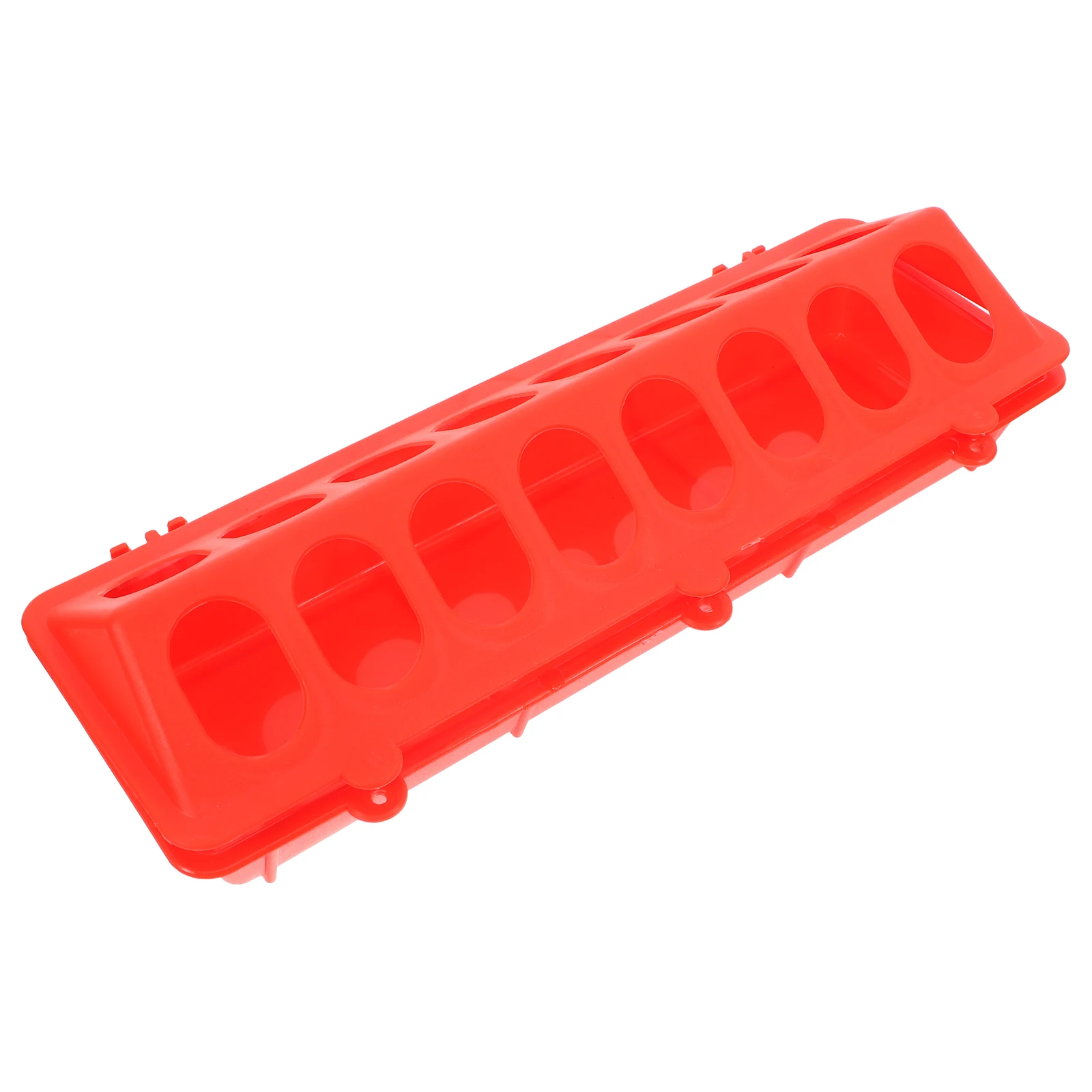 

Pigeon Food Box Plastic Poultry Feeder Large Capacity Anti Spill Design Durable Chicken Duck Bird Tray Feeding Supplies