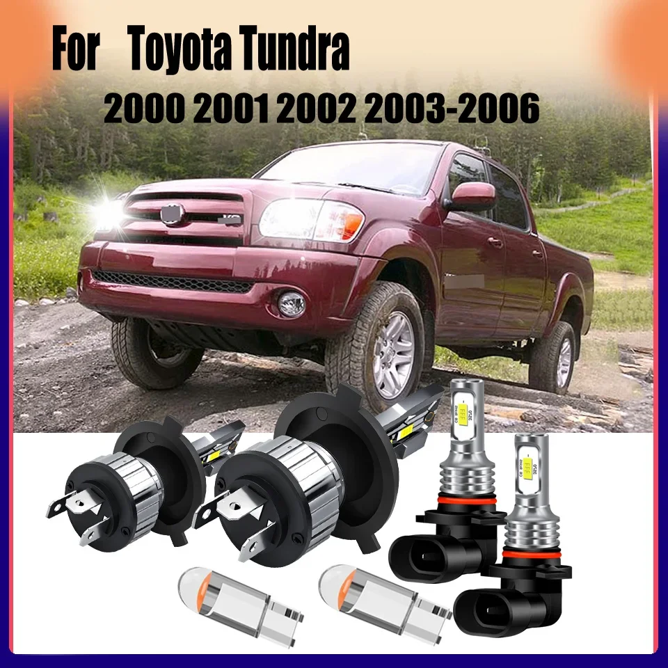 H4 9006 HB4 LED Headlight Fog Light White High-Performance & 300% Upgrade For Toyota Tundra 2000 2001 2002 2003 2004 2005 2006