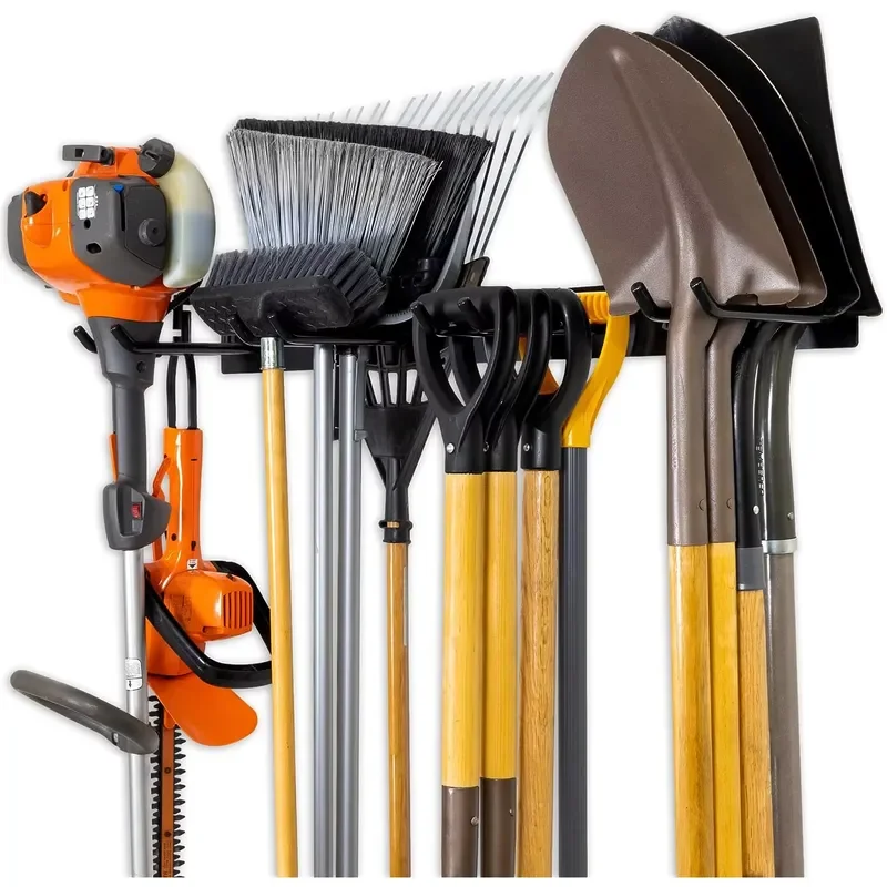 Metal Frame Bracket for Garden Wall Bucket Tool Storage Garage Organizer Rack Heavy Duty Shelf Holder