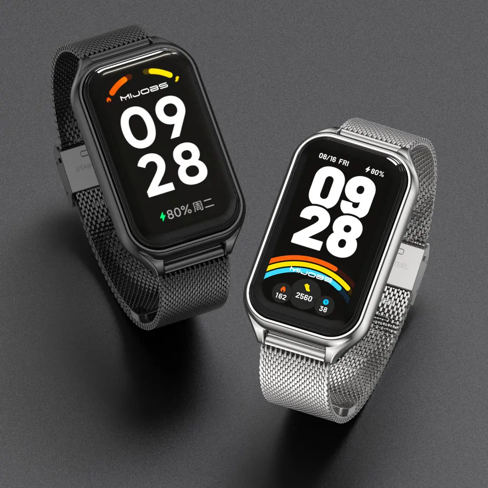 Band Voor Redmi Band 2 Armband Metalen Polsbandjes Voor Xiaomi Redmi Smart Band 2 Band Horlogeband Correa Roestvrij Accessoires