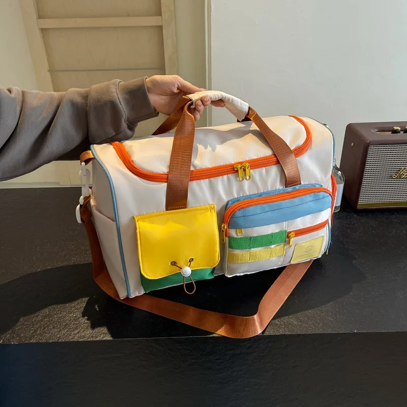 

Модная портативная дорожная сумка, креативная индивидуальная сумка-мессенджер для отдыха, сумка для фитнеса, уличная сумка с отделением для обуви на короткие расстояния