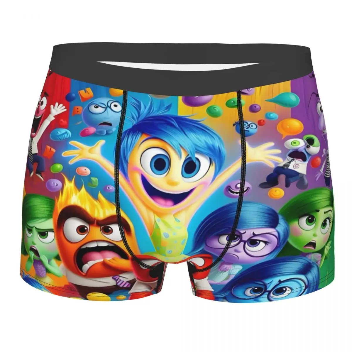 

Custom Inside Out Cartoon Hot Boxer Shorts For Homme 3D Print Emotional Underwear Panties Briefs Breathable Underpants