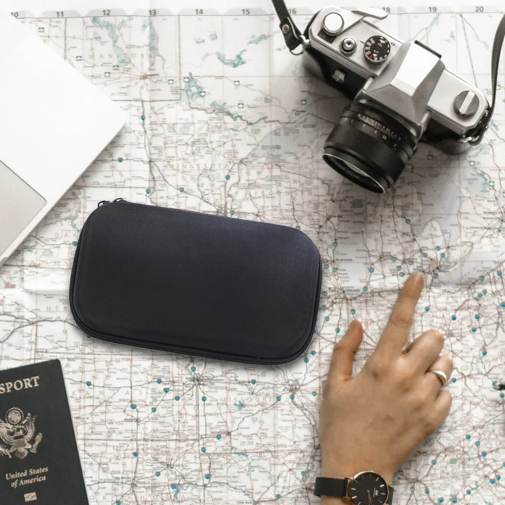 

Portable Hard Carrying Storage Bag for Handheld Waterproof Black Eva Case Travel Hiking Fishing Camping