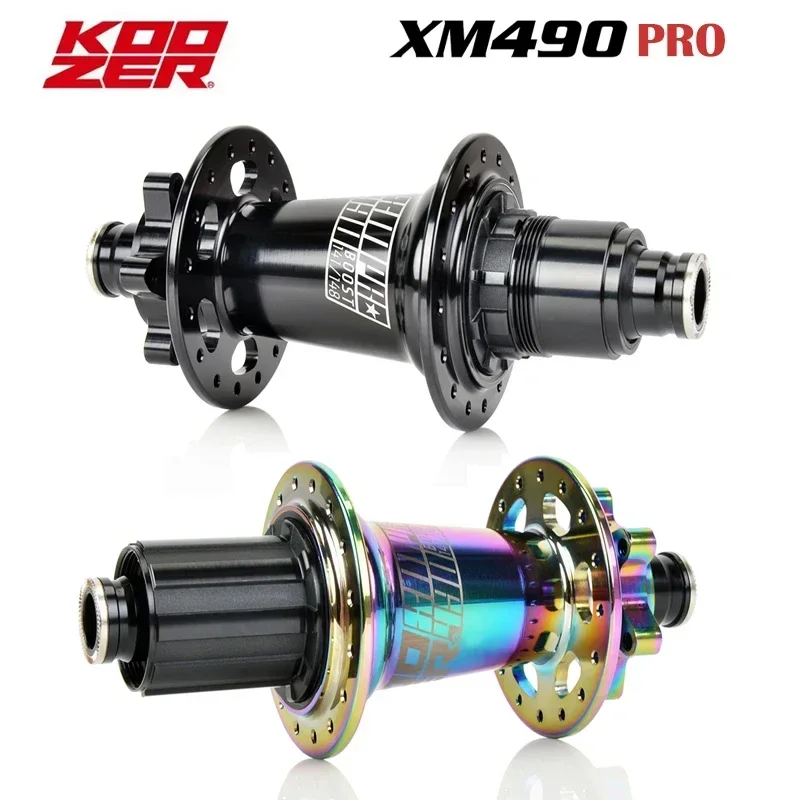 Koozer XM490pro Boost Cr Mo Steel Axle Rear 5x141 QR 12x148 THRU TA MTB Bicycle Hubs 32/28 Holes HG XD MS 10s 11s 12s Bike Parts