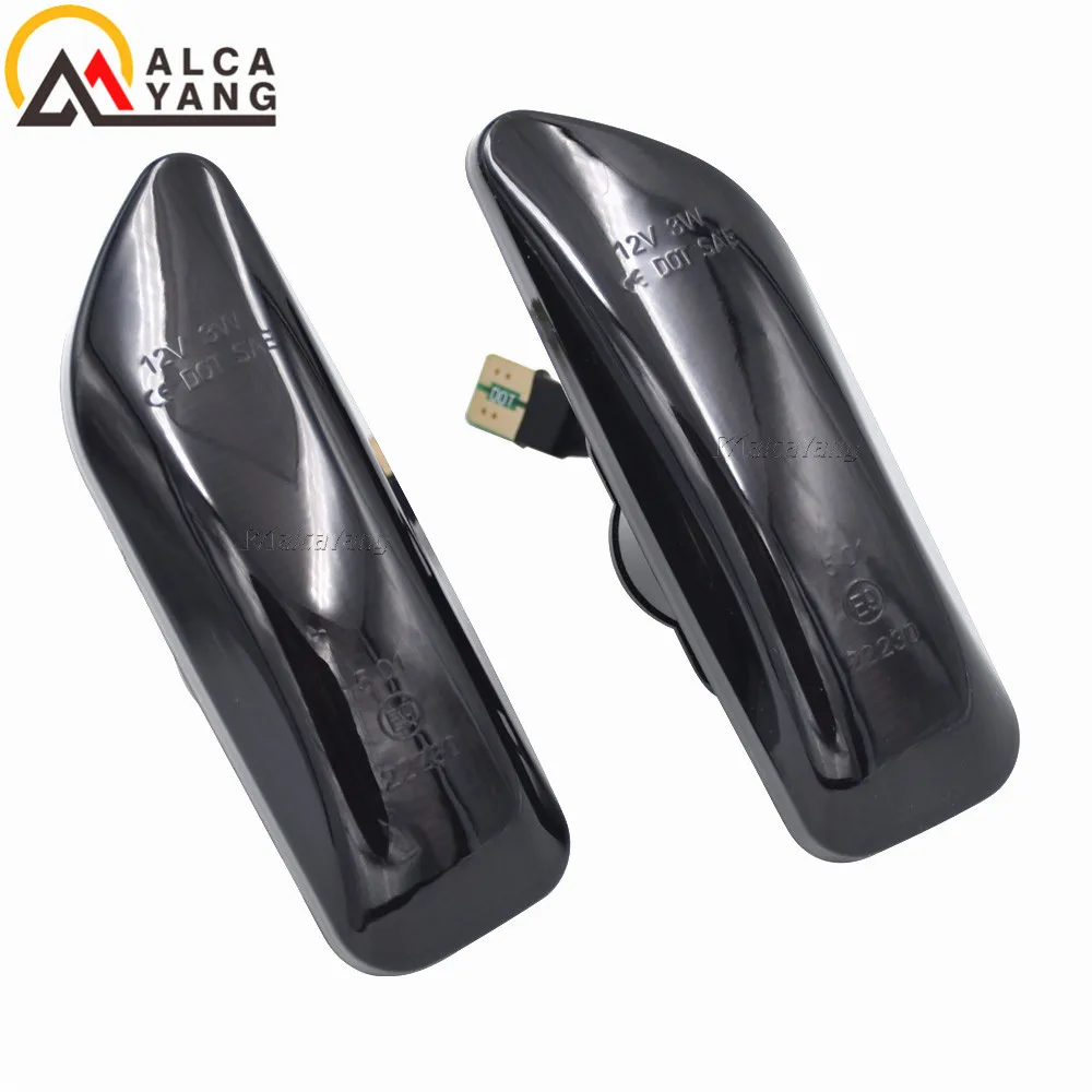 2Pcs Amber LED Side Marker Blinker Turn Signal Light For Volvo XC90 S80 XC70 V70 S60 2001-2009 30722641 3072264