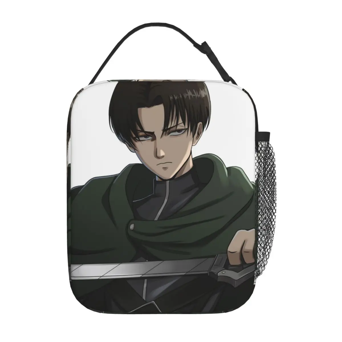 Levi Ackerman Insulated Lunch Bag Cooler Bag Reusable Lunch Container Leakproof Lunch Box Tote Food Handbags College Travel