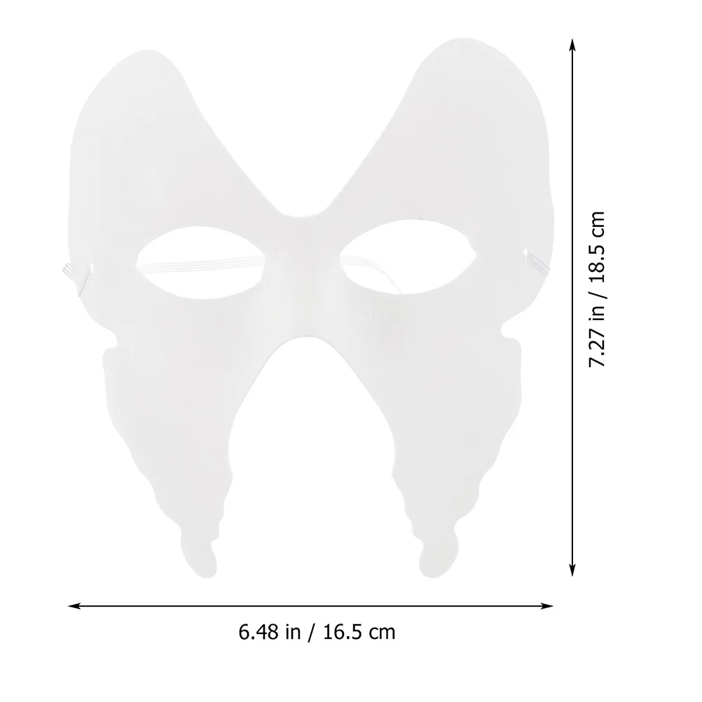

10 Pcs Paintable Mask Hand Painted The Party Blank Masks Ordinary White Pulp Diy