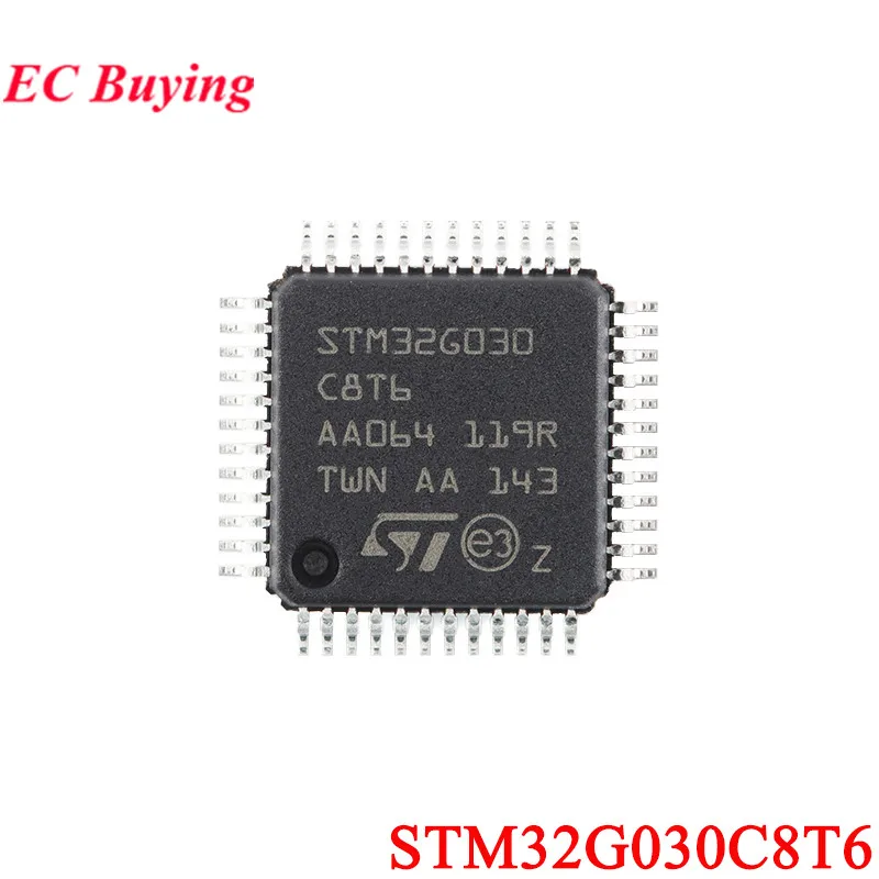 5pcs/1pc STM32G030C8T6 STM32G030 STM32 G030C8T6 G030C8 STM32G STM32G030C8 LQFP-48 ARM Cortex-M0 + MCU IC Controlador Novo Original